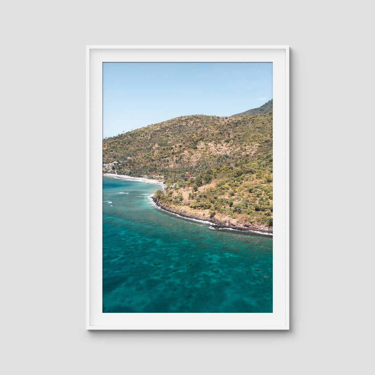 Amed - Art Print - Traditional Frame - White - Portrait