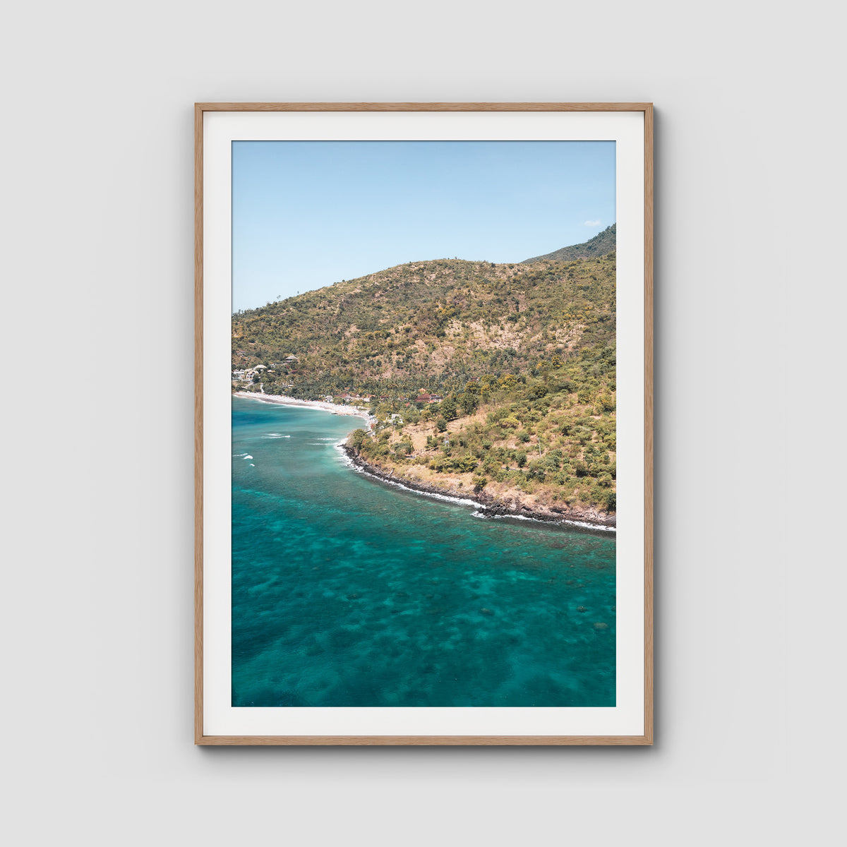 Amed - Art Print - Traditional Frame - Raw Oak - Portrait