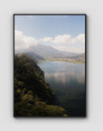 Lake Batur Bali - Art Print - Float Frame Canvas - Black - Portrait