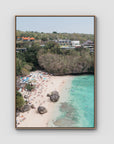 Padang Padang Beach ii - Art Print - Float Frame Canvas - Raw Oak - Portrait