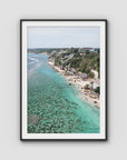 Padang Padang Coastline - Art Print - Traditional Frame - Black - Portrait
