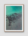 Padang Padang Surfing - Art Print - Traditional Frame - Raw Oak - Portrait