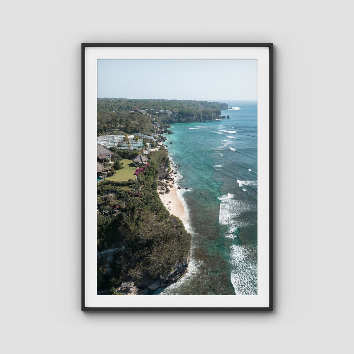 Resort Views - Uluwatu - Art Print - Traditional Frame - Black - Portrait
