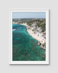 Bingin Reef - Art Print - Traditional Frame - White - Portrait