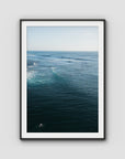 Surf Lineup Uluwatu  - Art Print - Traditional Frame - Black - Portrait