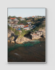 Uluwatu Cave - Art Print - Float Frame Canvas - White - Portrait