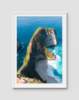Kelingking - T-Rex - Art Print - Traditional Frame - White - Portrait