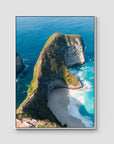 Kelingking - T-Rex - Art Print - Float Frame Canvas - White - Portrait