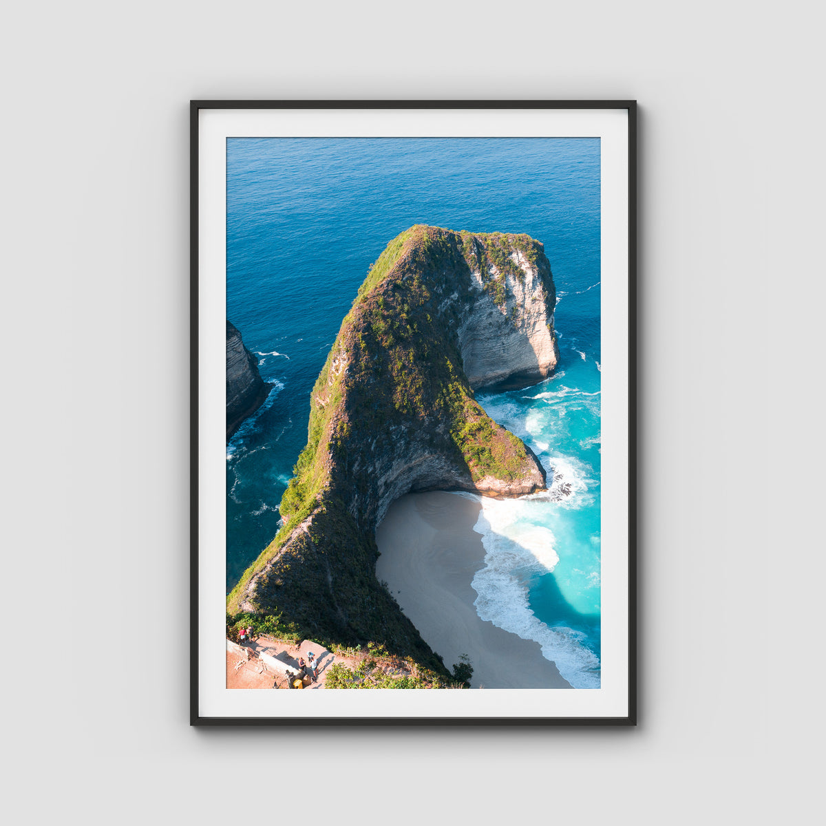 Kelingking - T-Rex - Art Print - Traditional Frame - Black - Portrait