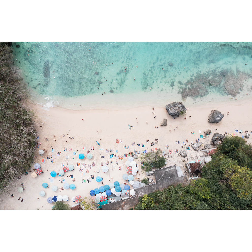 Padang Padang Beach Top Down - Art Print