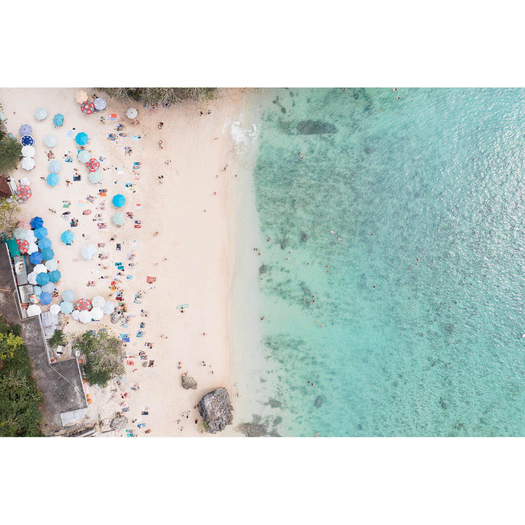 Padang Padang Beach Top Down ii - Art Print