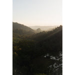 Rice Paddy Sunset Rays  - Art Print