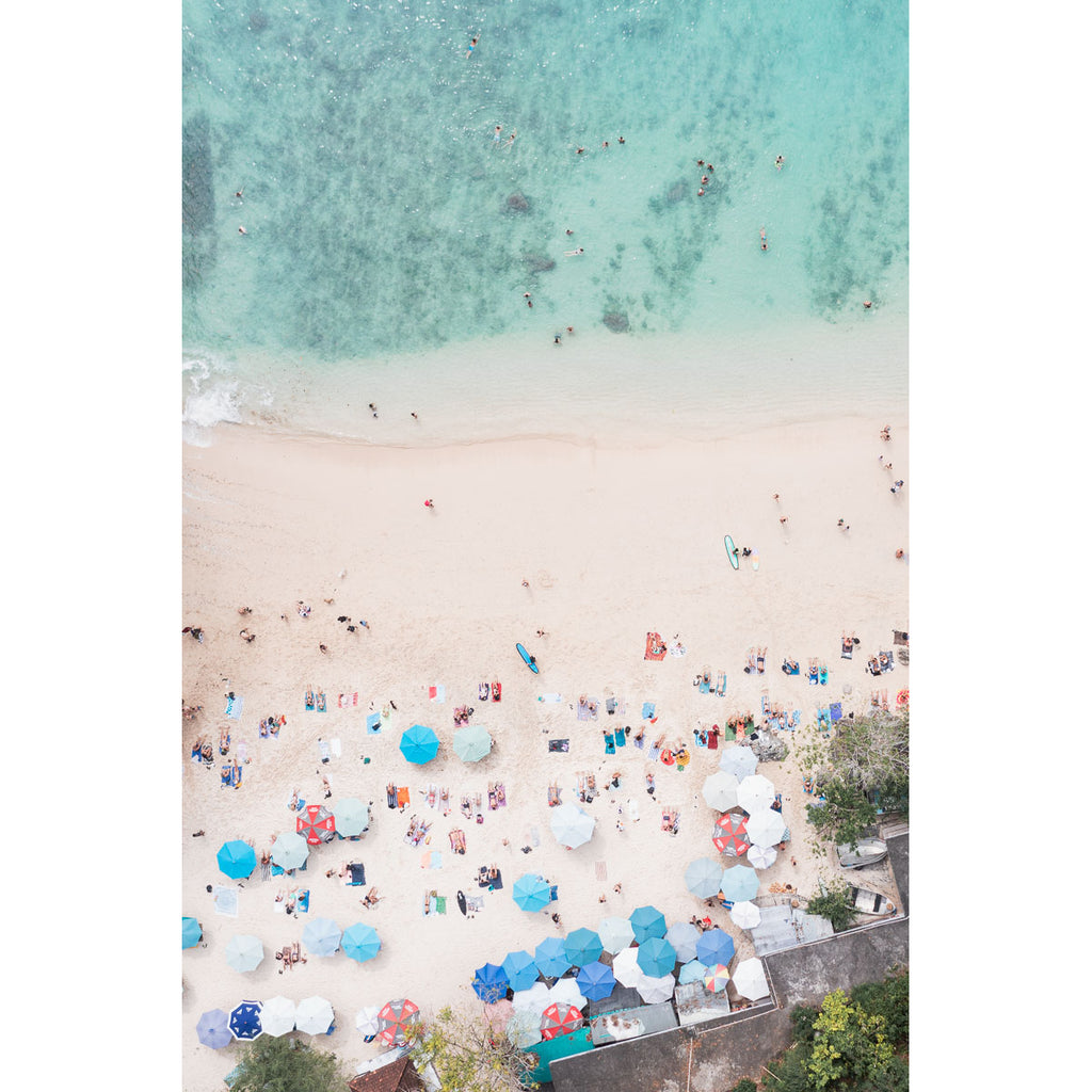 Padang Padang Beach Top Down - Art Print