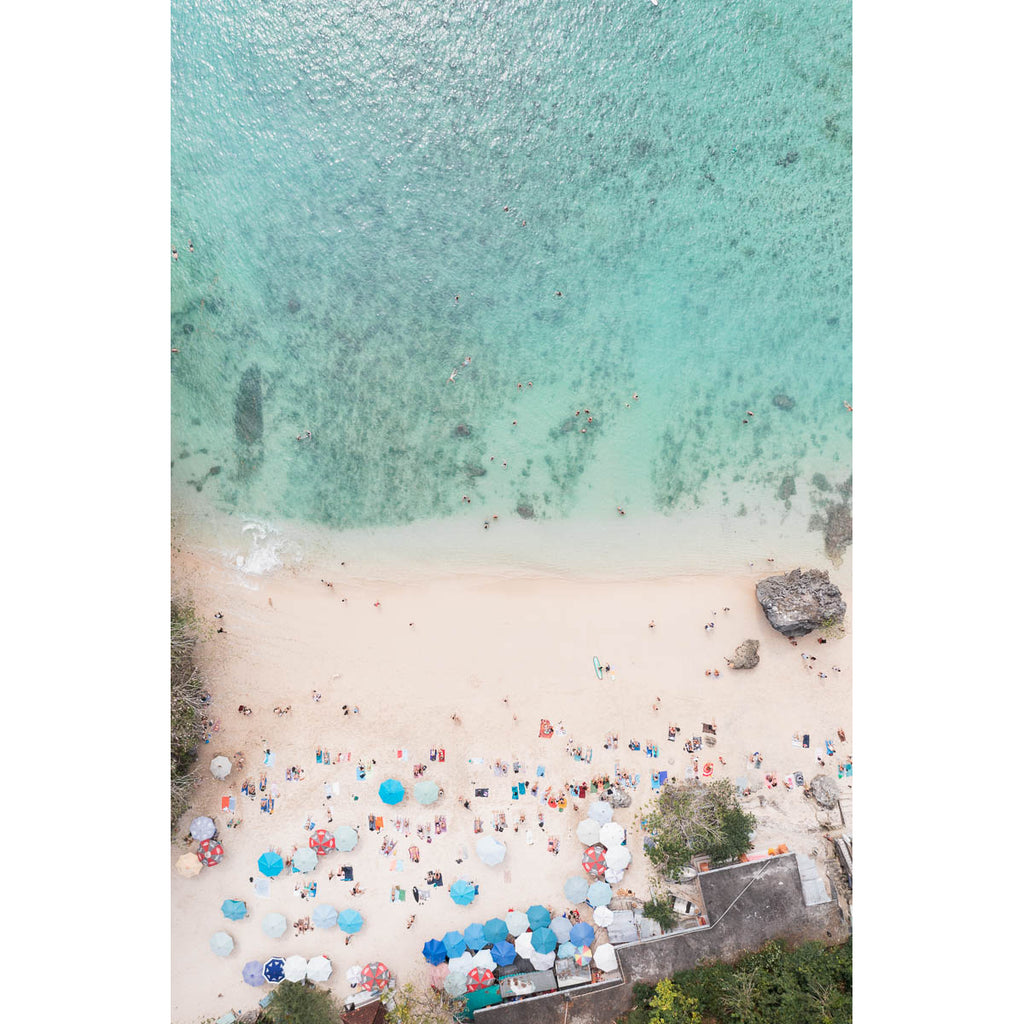 Padang Padang Beach Top Down ii - Art Print