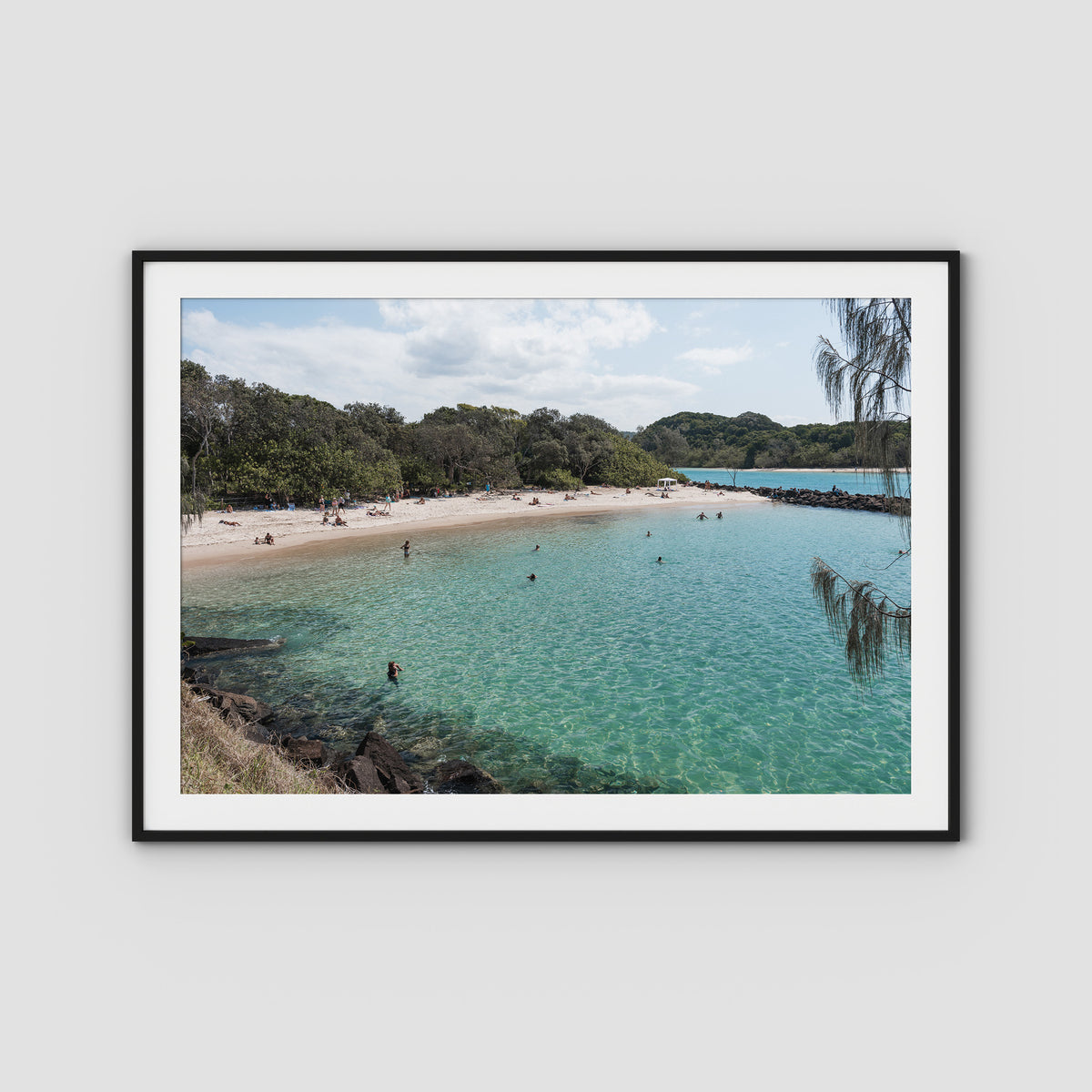 Torakina Hideaway  - Brunswick Heads - Fine Art Print - Traditional Frame - Black - Landscape