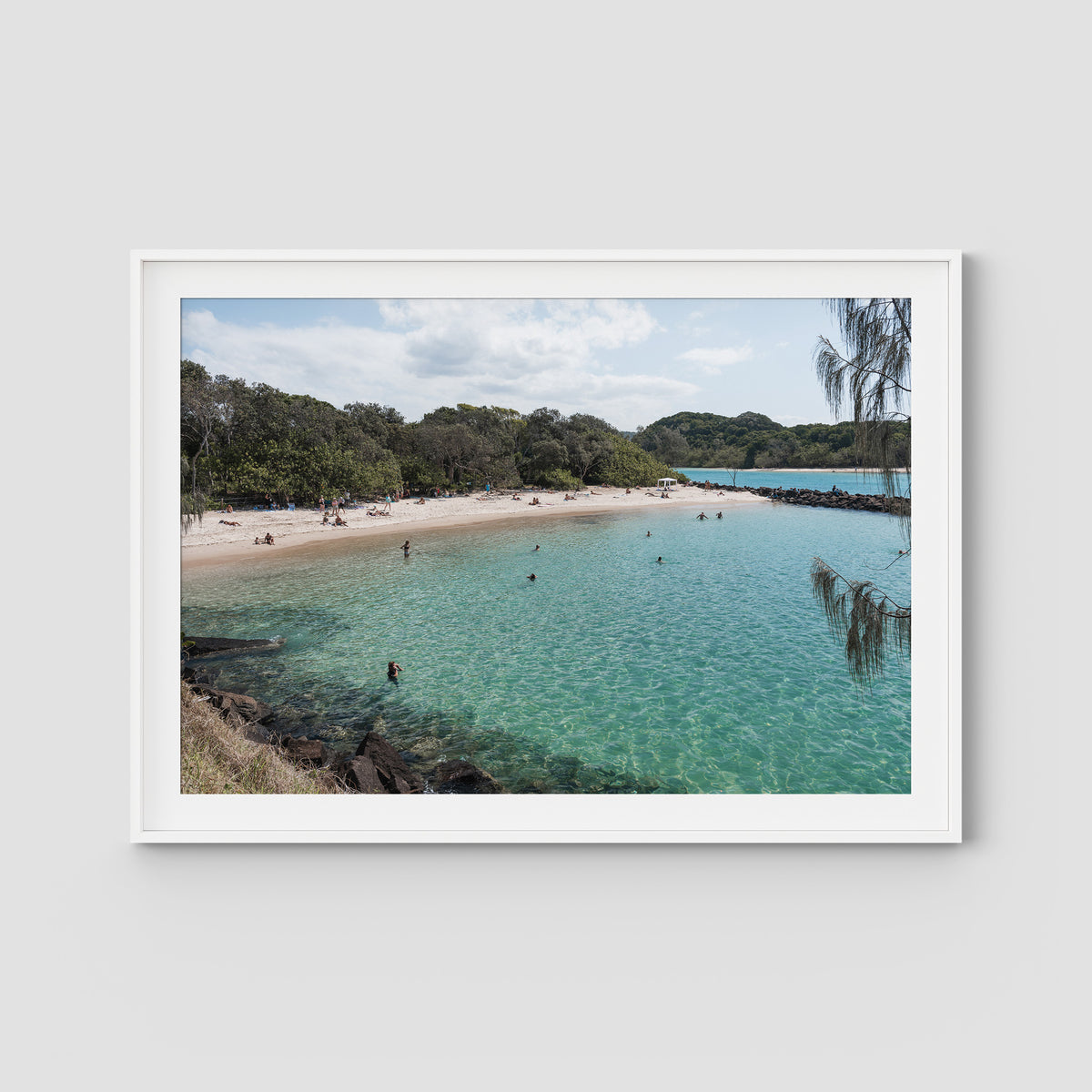 Torakina Hideaway  - Brunswick Heads - Fine Art Print - Traditional Frame - White - Landscape