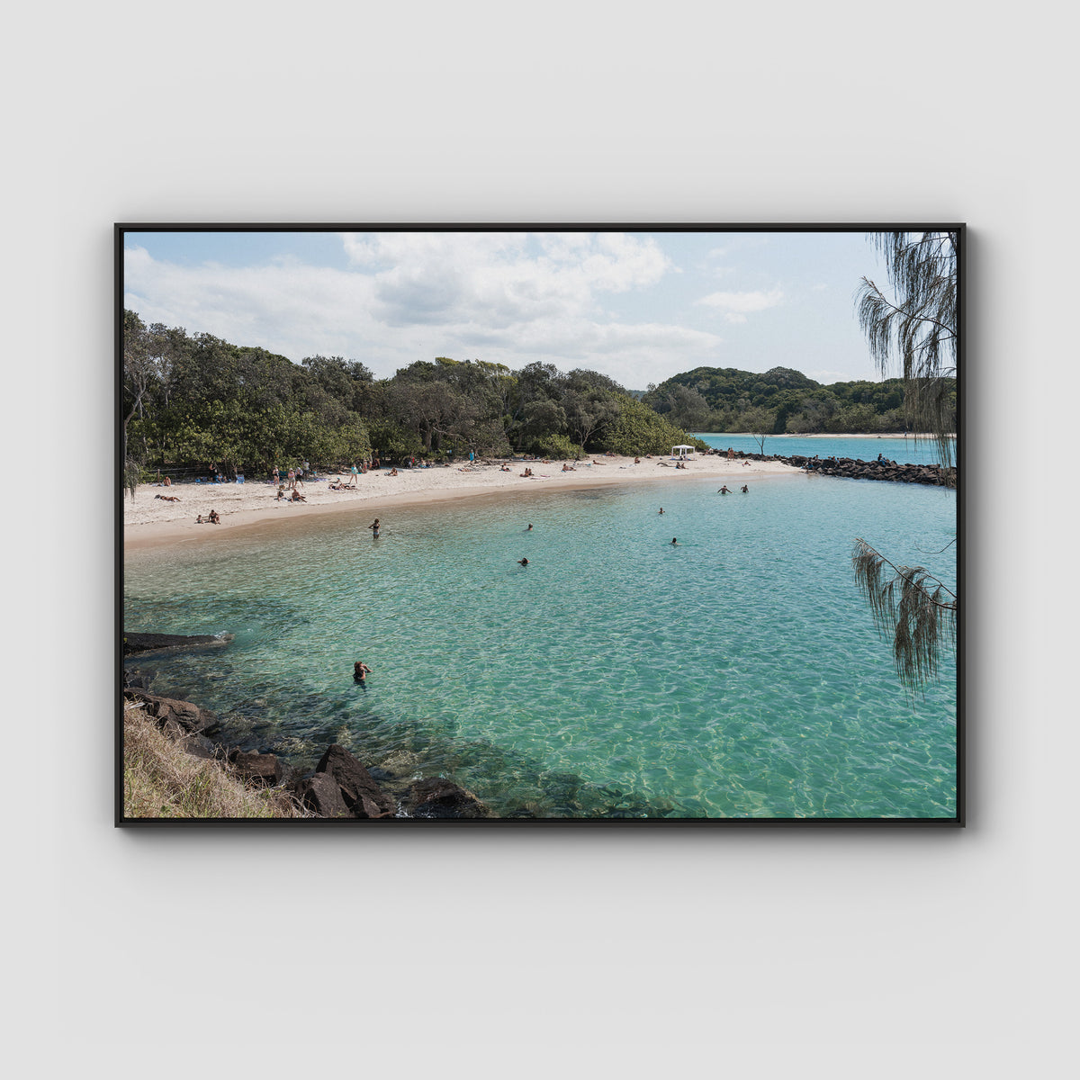 Torakina Hideaway  - Brunswick Heads - Fine Art Print - Float Frame Canvas - Black - Landscape