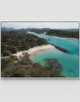 Torakina Beach Aerial  - Brunswick Heads - Fine Art Print - Float Frame Canvas - White - Landscape