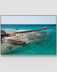 Brunswick Breakwater - Fine Art Print - Float Frame Canvas - White - Landscape