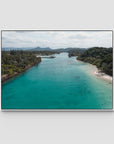 River Calm – Brunswick Heads - Fine Art Print - Float Frame Canvas - White - Landscape