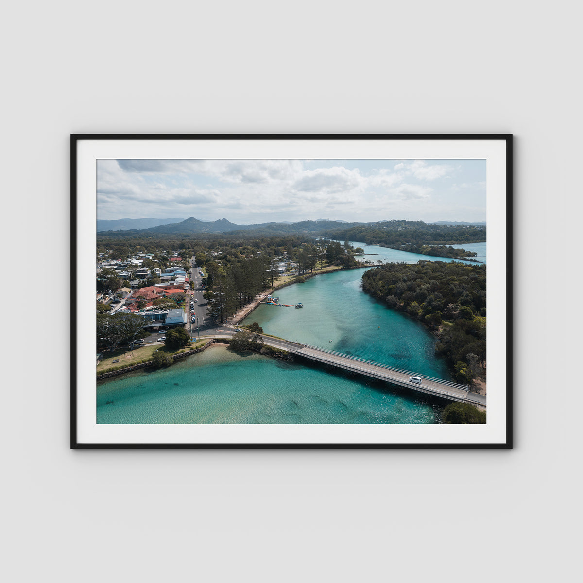 Brunswick Crossing - Fine Art Print - Traditional Frame - Black - Landscape