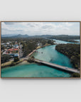 Brunswick Crossing - Fine Art Print - Float Frame Canvas - Raw Oak - Landscape
