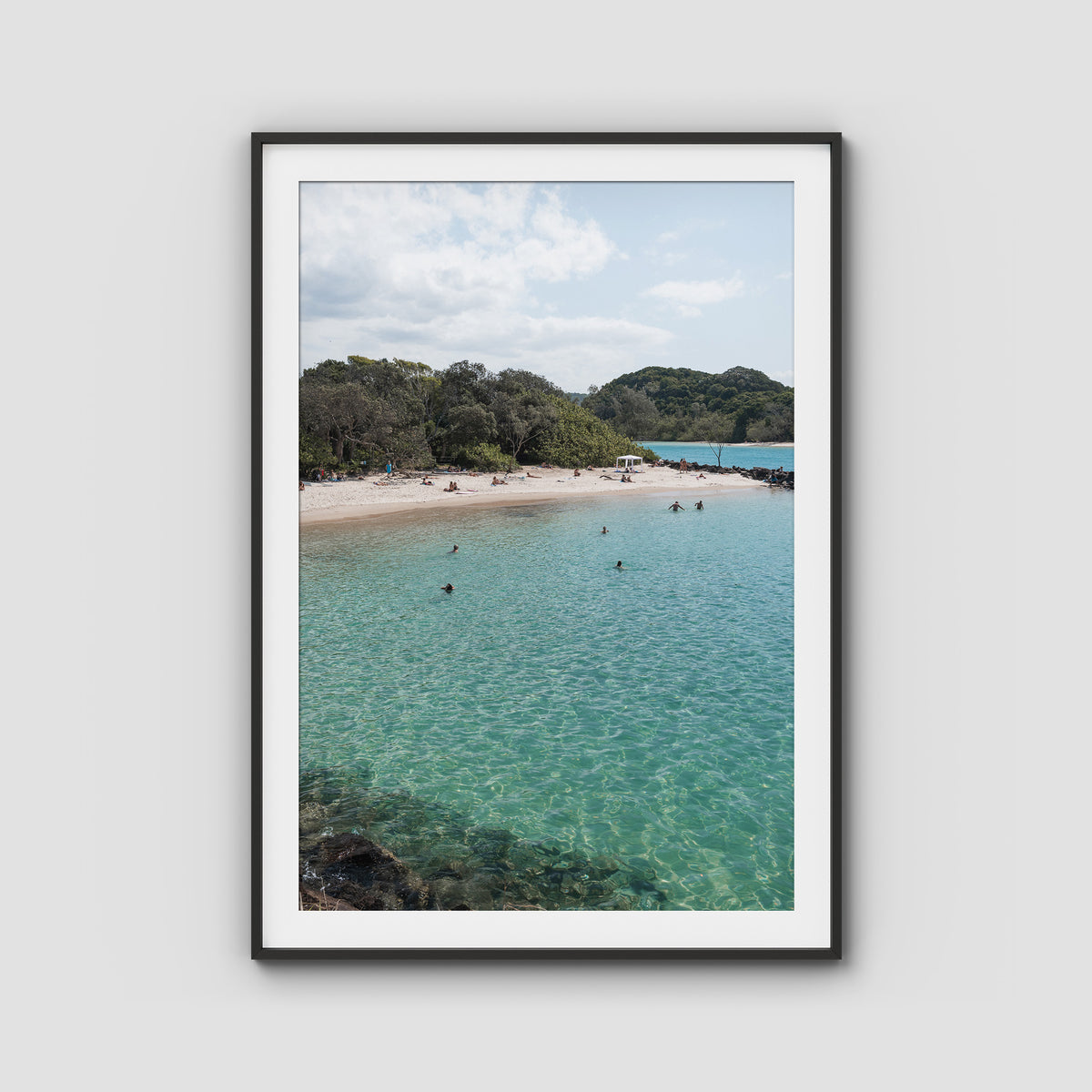 Torakina Hideaway  - Brunswick Heads - Fine Art Print - Traditional Frame - Black - Portrait