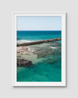Brunswick Breakwater - Fine Art Print - Traditional Frame - White - Portrait