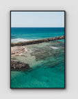 Brunswick Breakwater - Fine Art Print - Float Frame Canvas - Black - Portrait