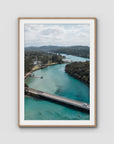 Brunswick Crossing - Fine Art Print - Traditional Frame - Raw Oak - Portrait