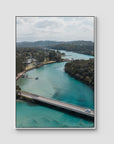 Brunswick Crossing - Fine Art Print - Float Frame Canvas - White - Portrait