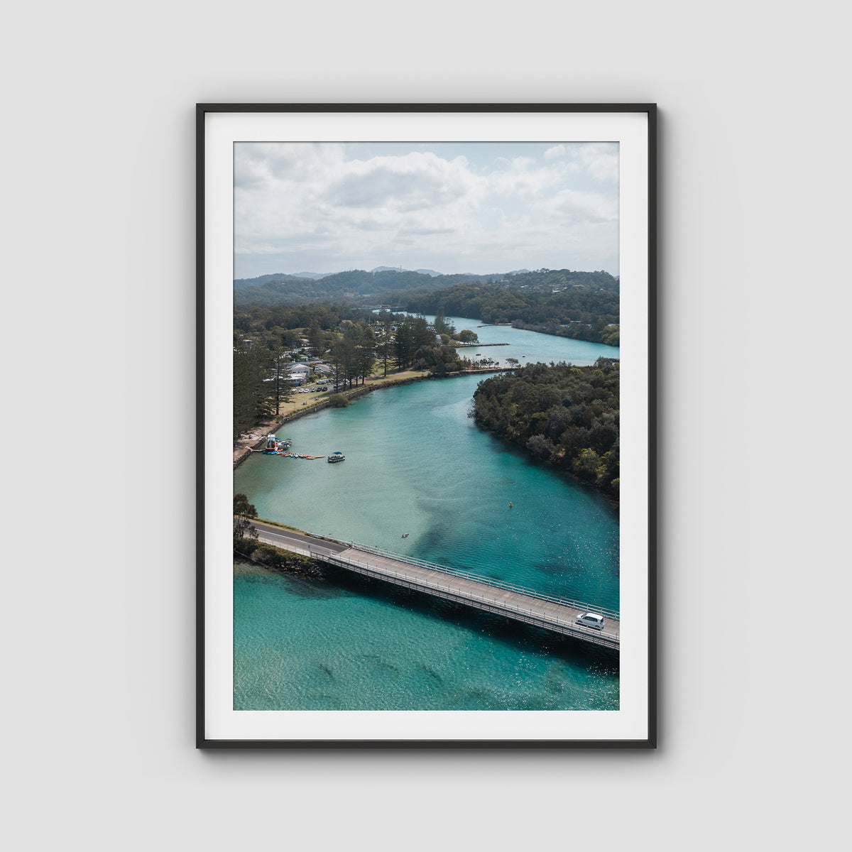 Brunswick Crossing - Fine Art Print - Traditional Frame - Black - Portrait