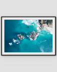 Broken Head Birds Eye - Byron Bay - Art Print - Traditional Frame - Black - Landscape