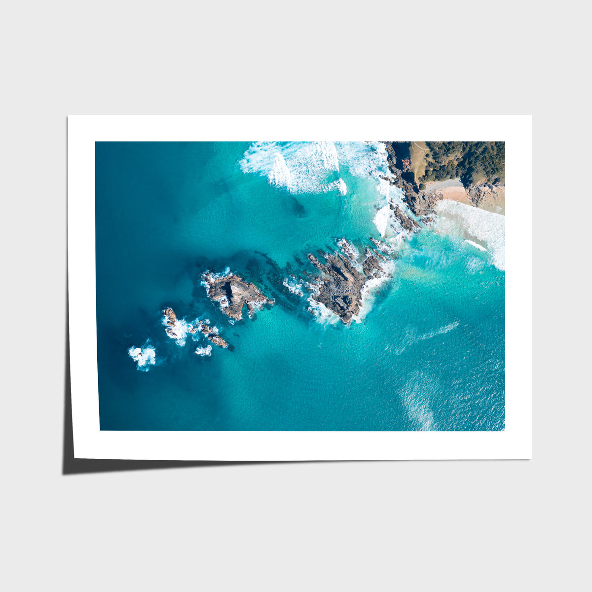 Broken Head Birds Eye - Byron Bay - Art Print - Fine Art Paper - Unframed Print - Landscape