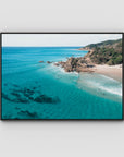 The Pass iii - Byron Bay - Art Print - Float Frame Canvas - Black - Landscape
