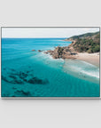 The Pass iii - Byron Bay - Art Print - Float Frame Canvas - White - Landscape