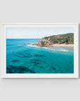The Pass Surfer's Perspective - Byron Bay - Art Print - Traditional Frame - White - Landscape