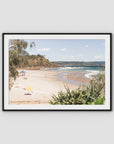 Wategos Beach - Byron Bay - Art Print - Traditional Frame - Black - Landscape