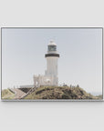 Byron Bay Lighthouse - Art Print - Float Frame Canvas - White - Landscape