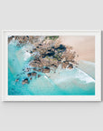 The Pass Lines ii - Byron Bay - Art Print - Traditional Frame - White - Landscape