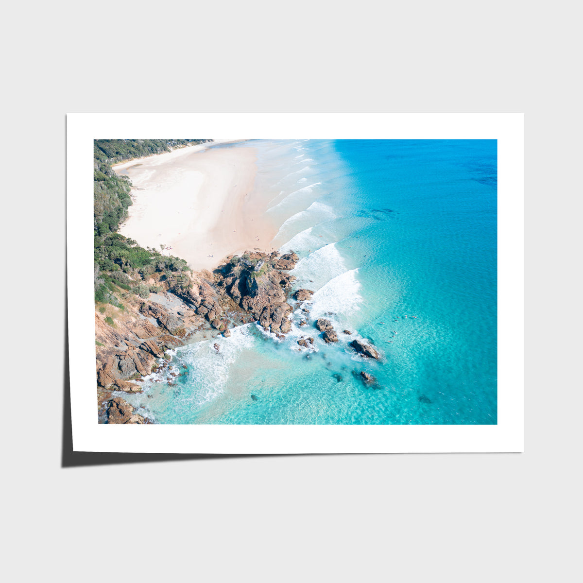 The Pass From Above - Byron Bay - Art Print - Fine Art Paper - Unframed Print - Landscape