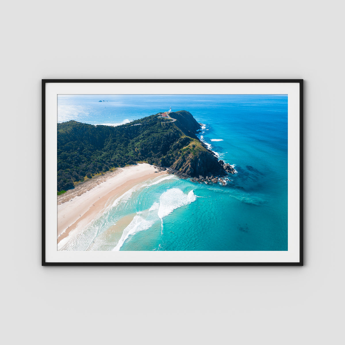 Cape Byron - Byron Bay - Art Print - Traditional Frame - Black - Landscape