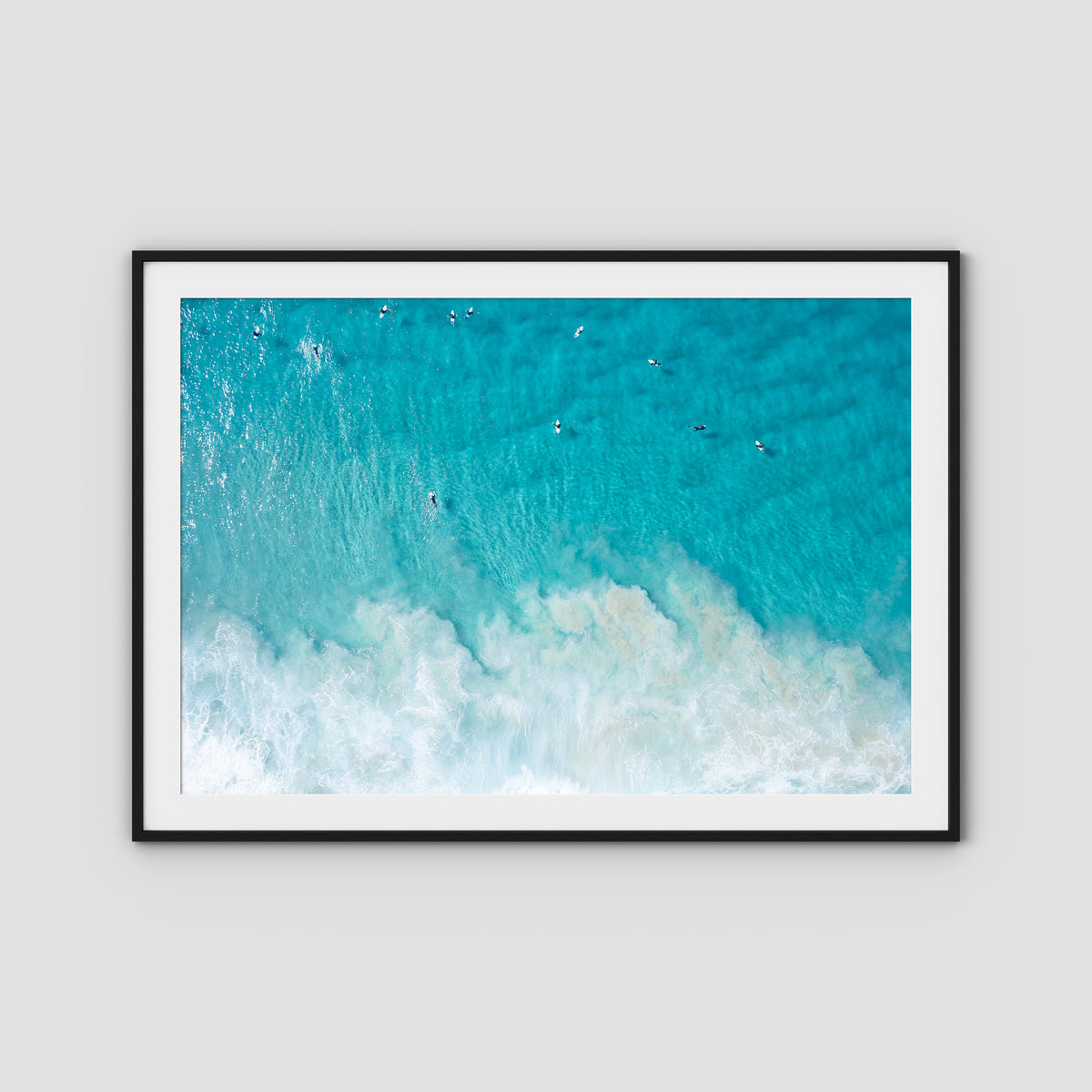 Tallows Blues - Byron Bay - Art Print - Traditional Frame - Black - Landscape