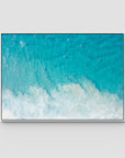 Tallows Blues - Byron Bay - Art Print - Float Frame Canvas - White - Landscape