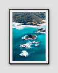 Broken Head Bombies - Byron Bay - Art Print - Traditional Frame - Black - Portrait
