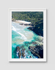 Whites Beach - Byron Bay - Art Print - Traditional Frame - White - Portrait