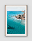 The Pass iii - Byron Bay - Art Print - Traditional Frame - Raw Oak - Portrait