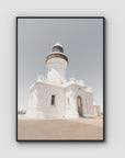 Byron Bay Lighthouse ii - Art Print - Float Frame Canvas - Black - Portrait