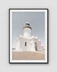 Byron Bay Lighthouse ii - Art Print - Traditional Frame - Black - Portrait