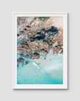 The Pass Lines ii - Byron Bay - Art Print - Traditional Frame - White - Portrait